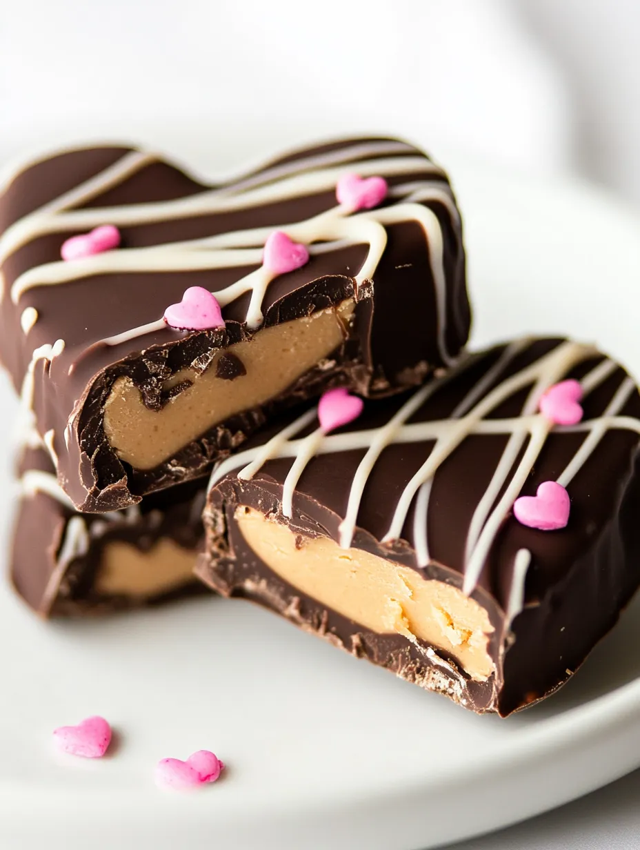 Easy Chocolate Covered Peanut Butter Hearts Recipe