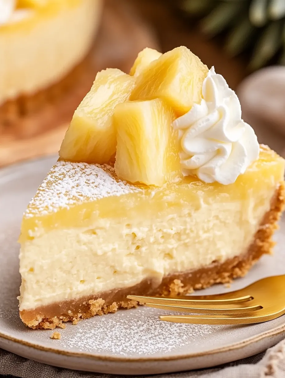 Pineapple Right Side Up Cheesecake Recipe