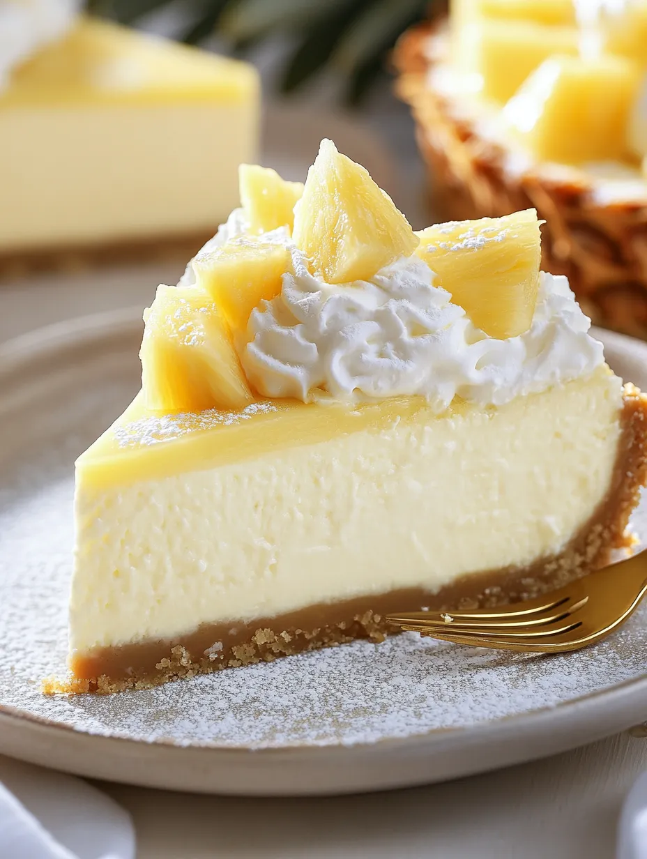 Easy Pineapple Right Side Up Cheesecake Recipe