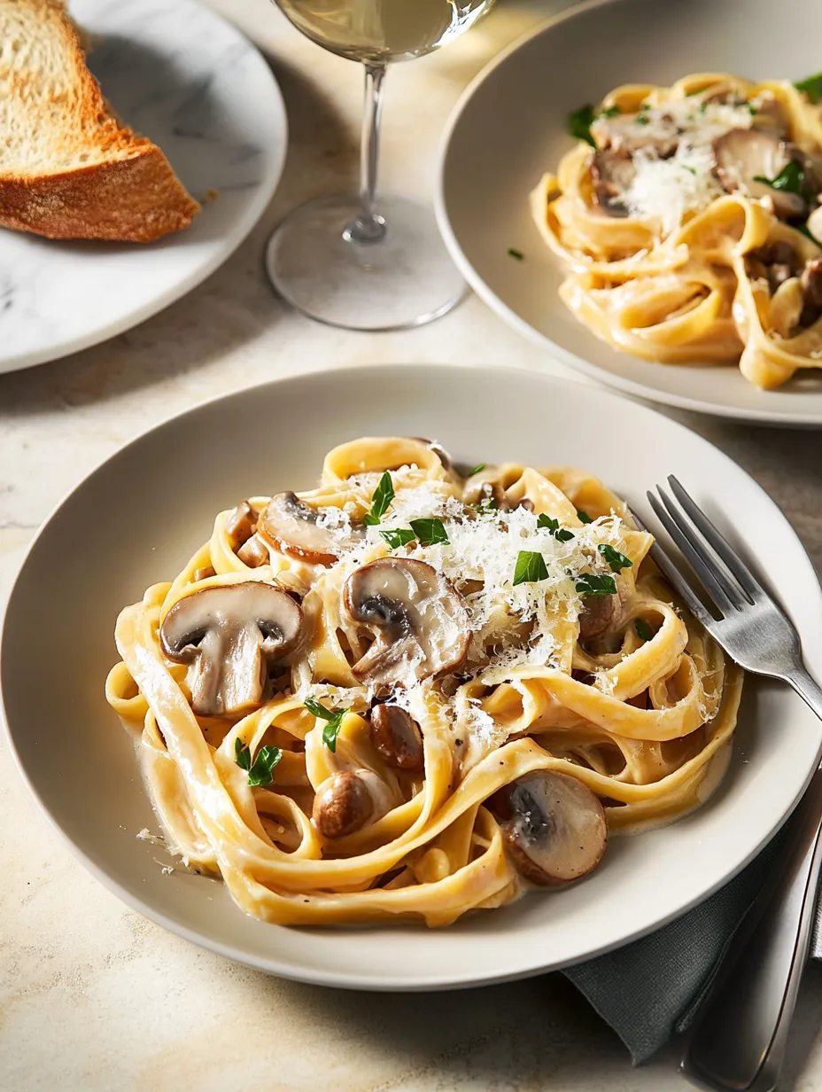 Creamy Mushroom Pasta Recipe