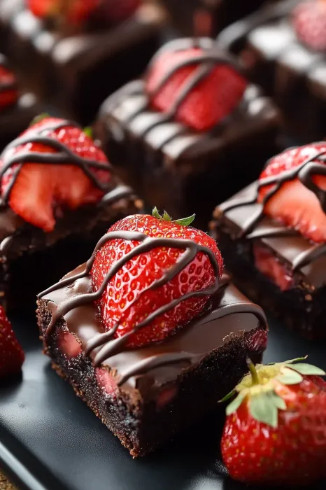 Chocolate covered strawberries.