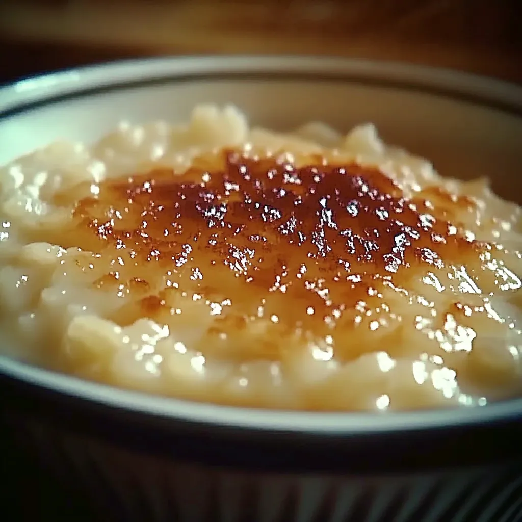 A bowl of food with a sauce on top.