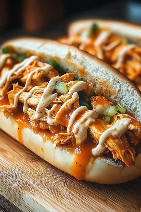 A sandwich with meat and sauce.