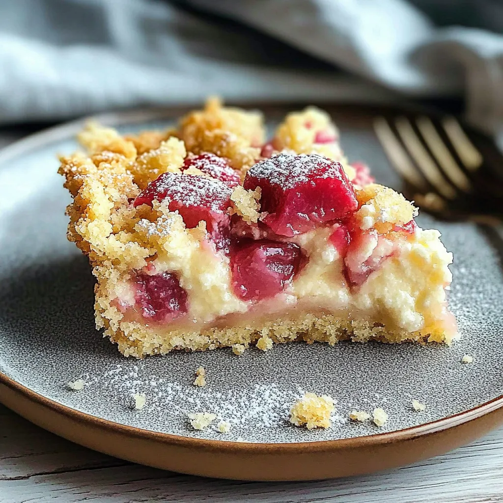 A slice of pie with powdered sugar on top.