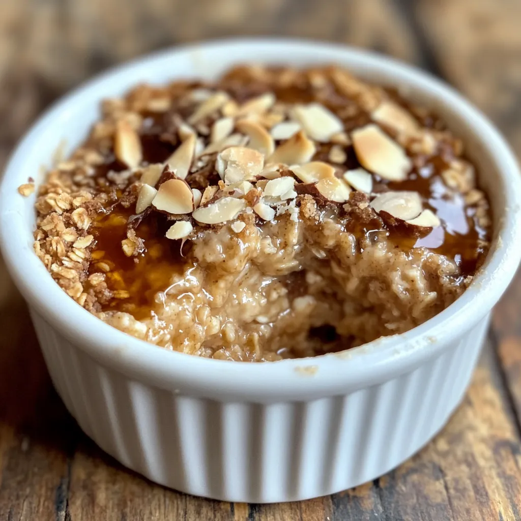 A bowl of food with almonds on top.
