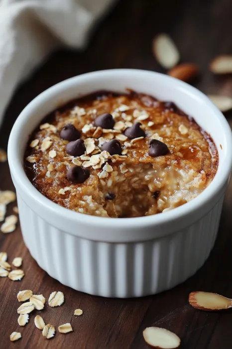 A bowl of cereal with chocolate chips.