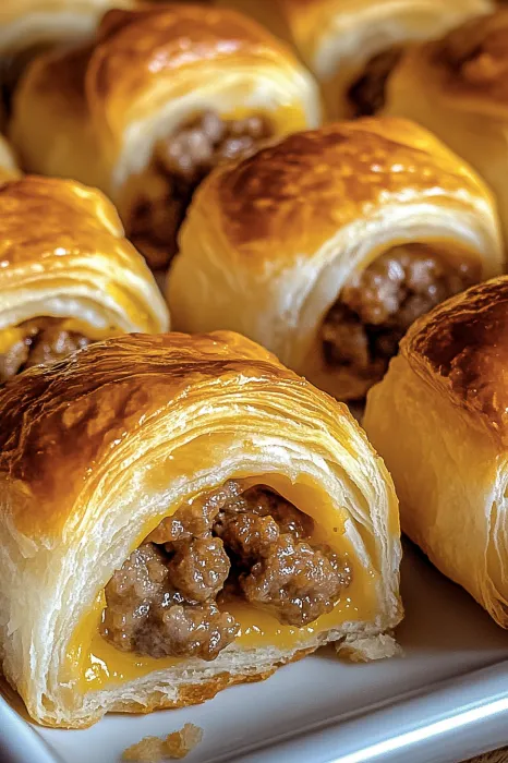 A plate of meat filled pastries.