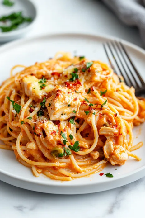 A plate of spaghetti with meat sauce.