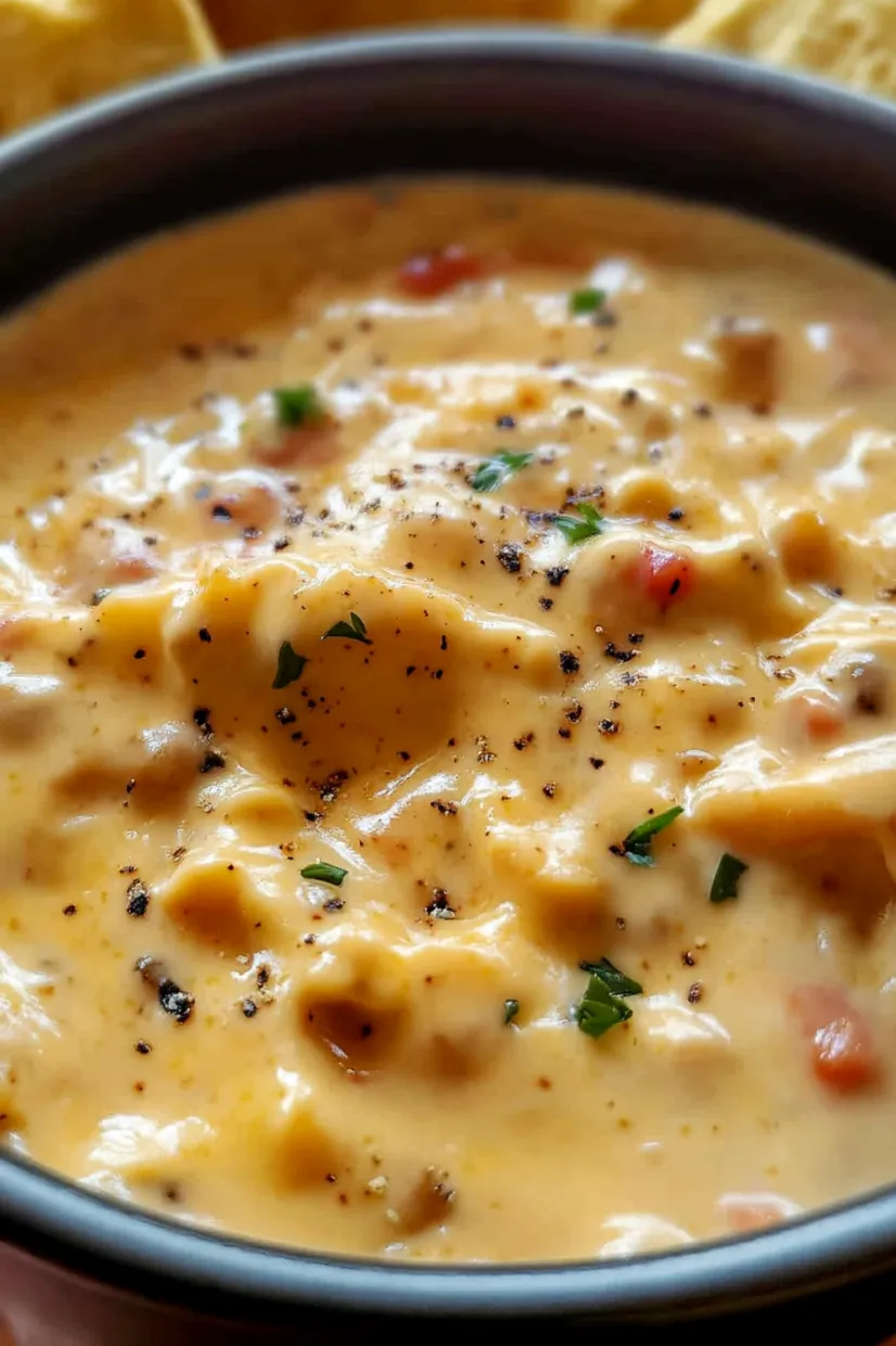 A bowl of soup with a spoon in it.