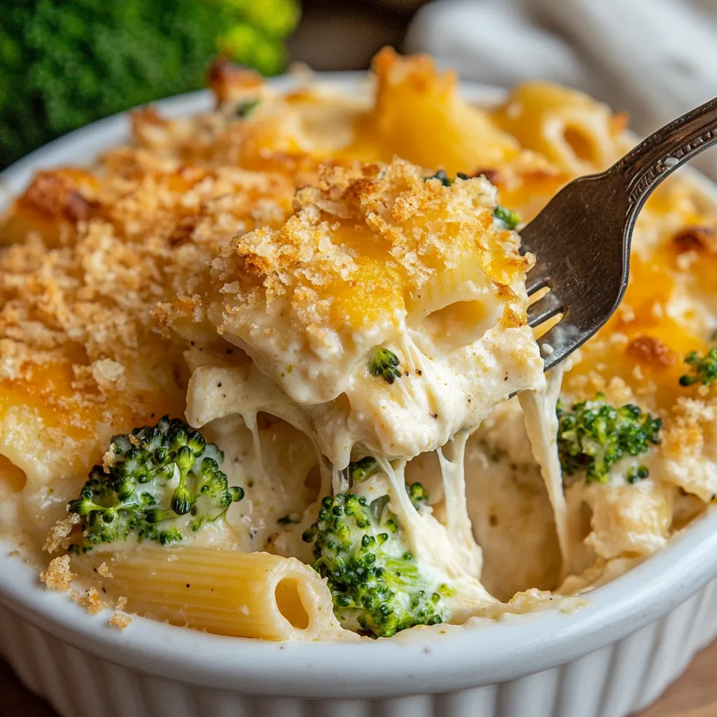 A fork is stuck in a bowl of food.