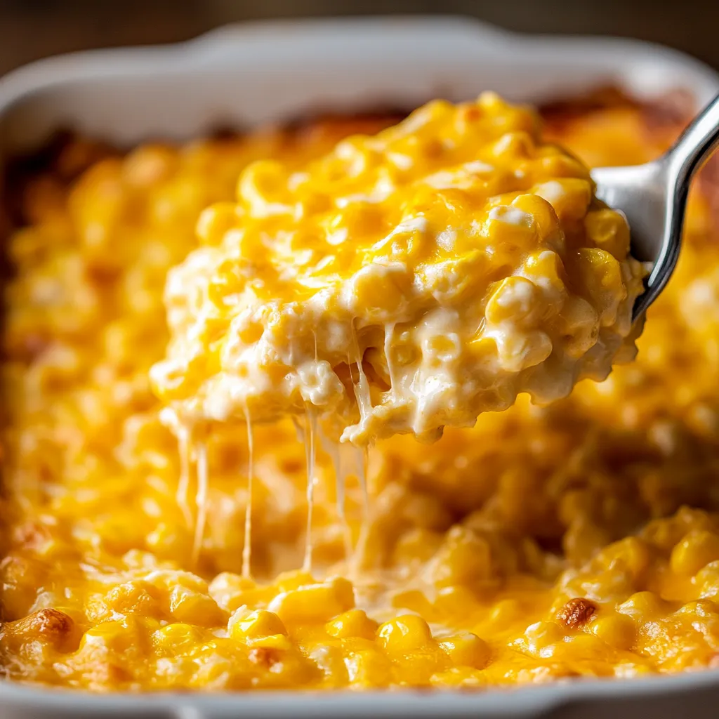 A spoon is scooping up macaroni and cheese.