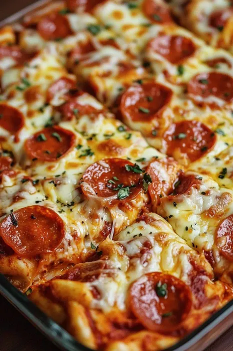 A pizza with pepperoni and cheese.