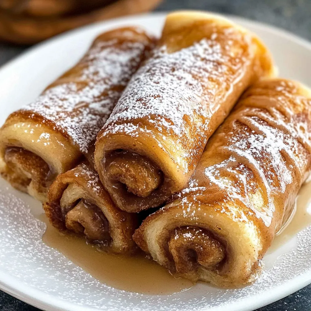 Cinnamon Roll French Toast Roll-Ups