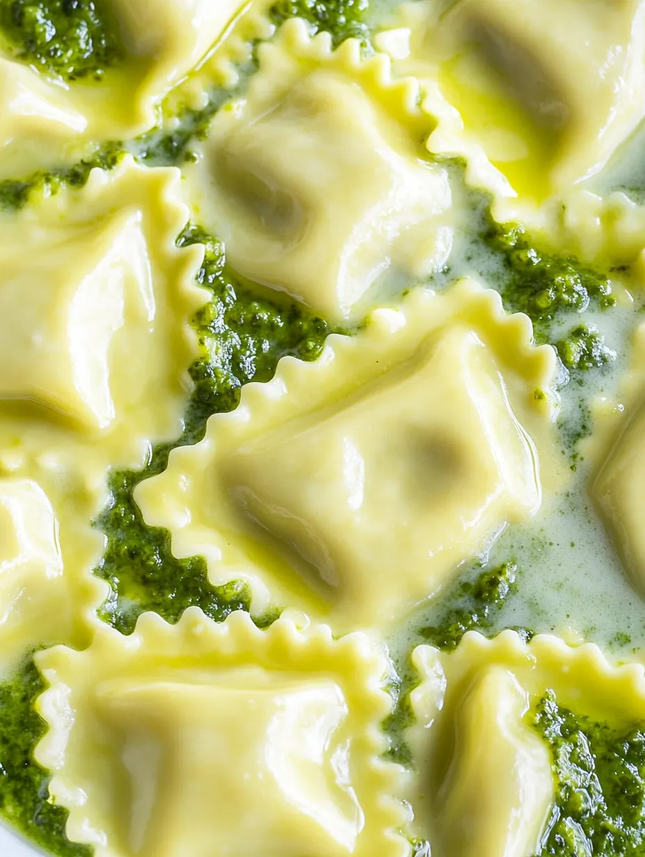 Creamy Pesto Ravioli Recipe