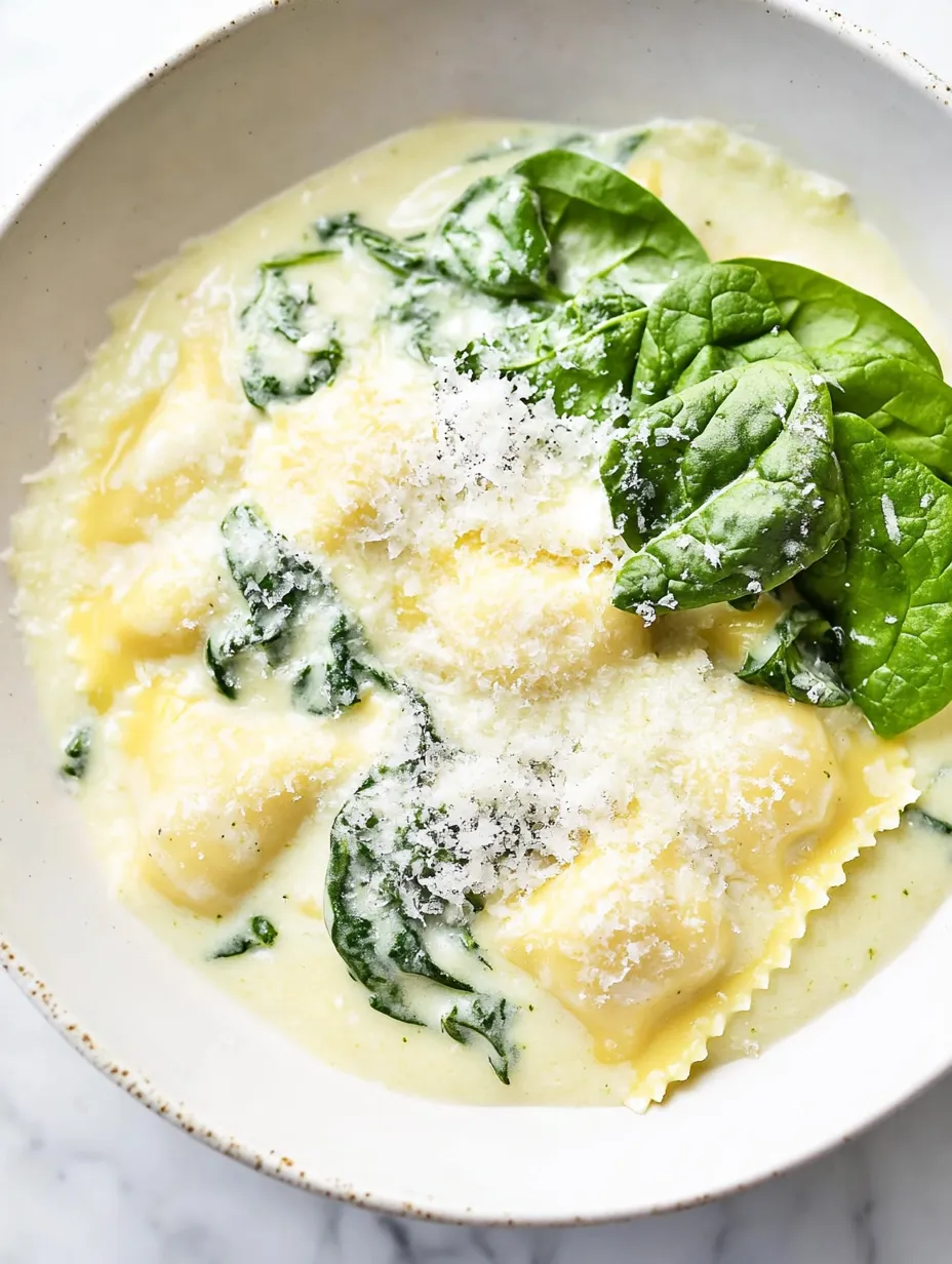 Easy Creamy Pesto Ravioli Recipe