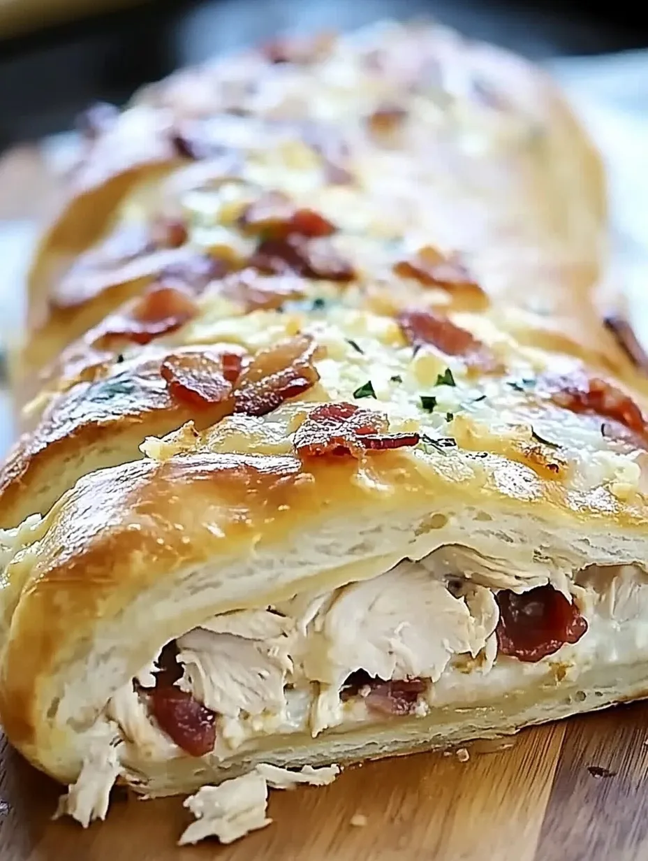 Easy Chicken Bacon Ranch Stromboli Recipe