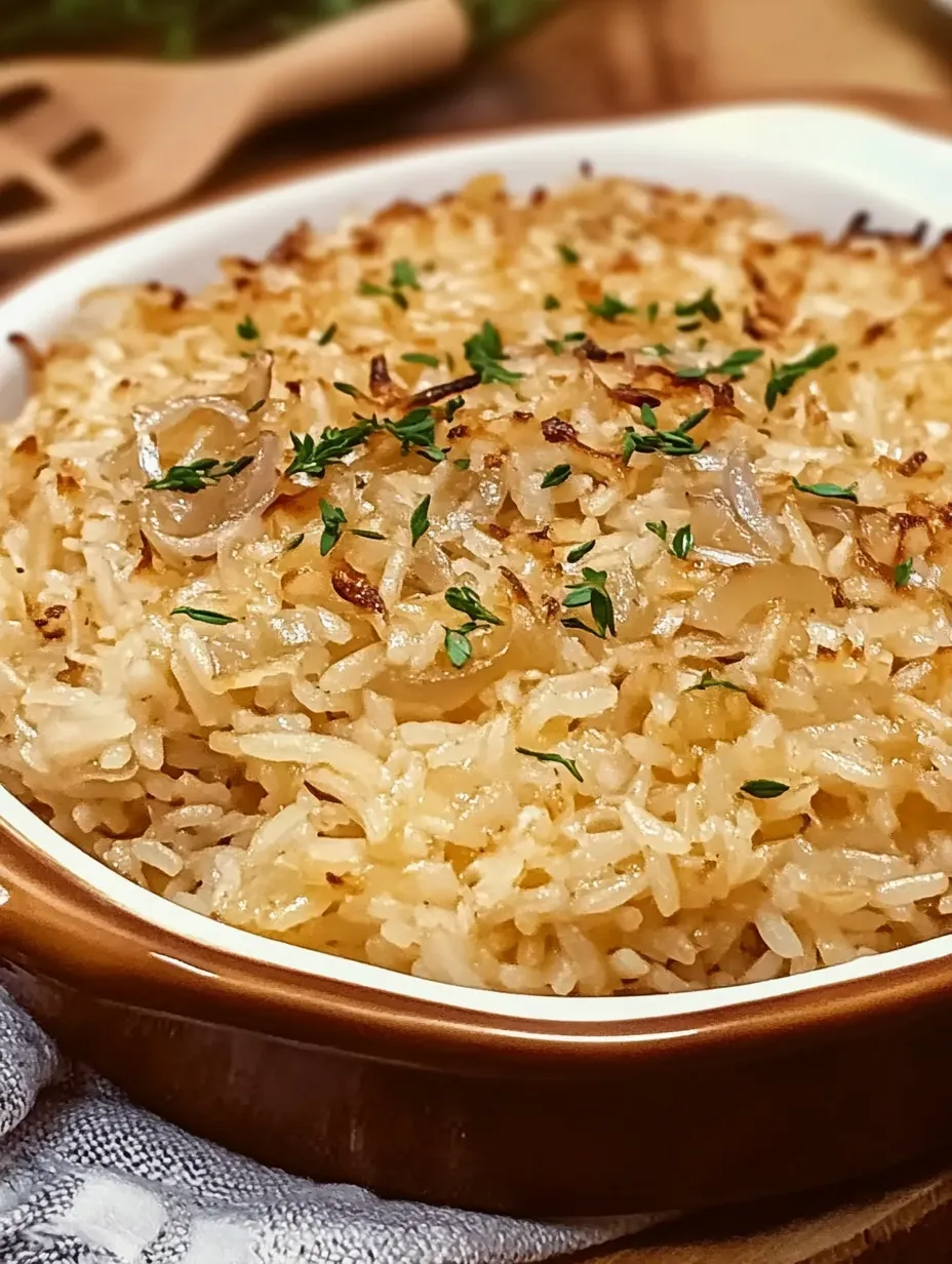 French Onion Rice Casserole Recipe