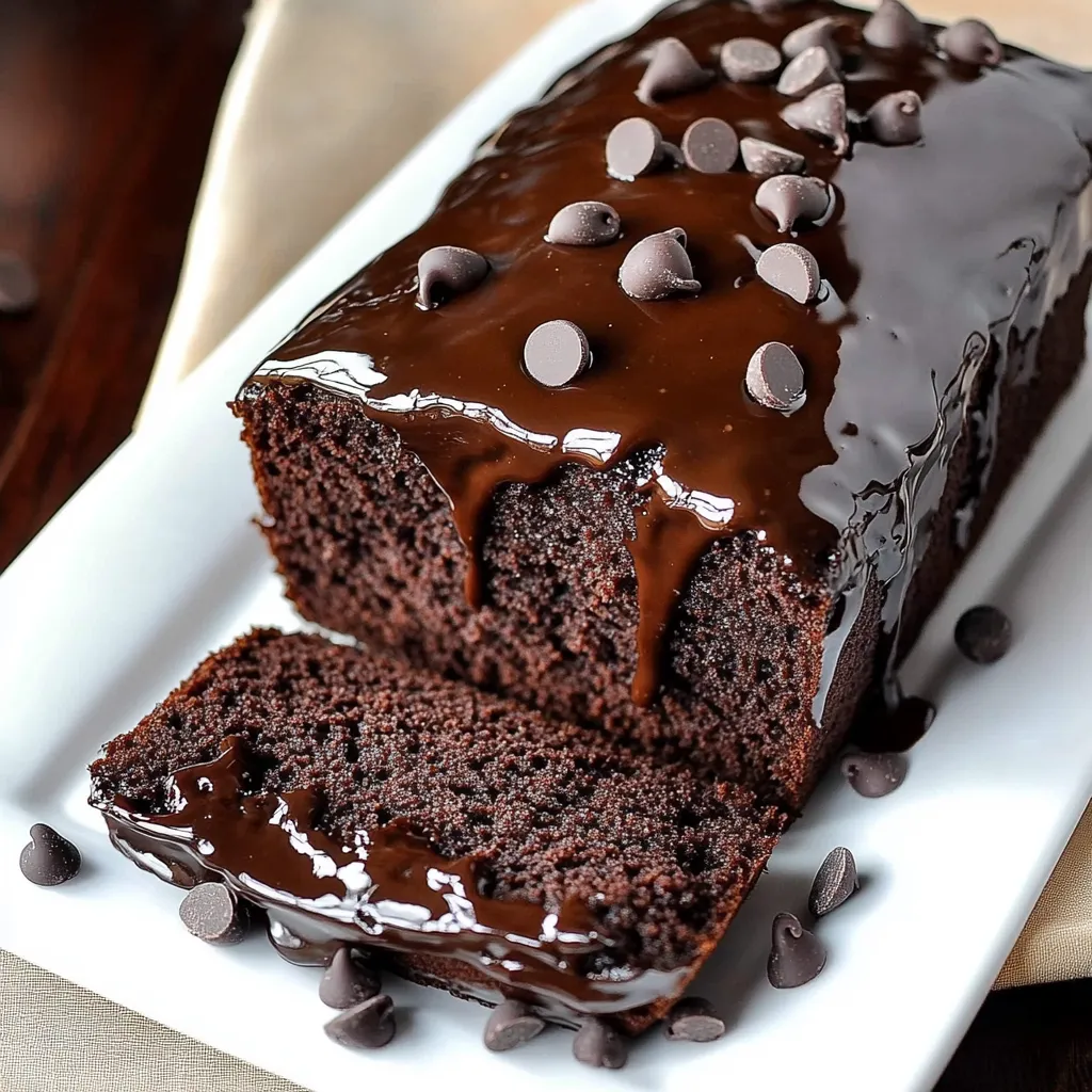 Hot Fudge Brownie Bread