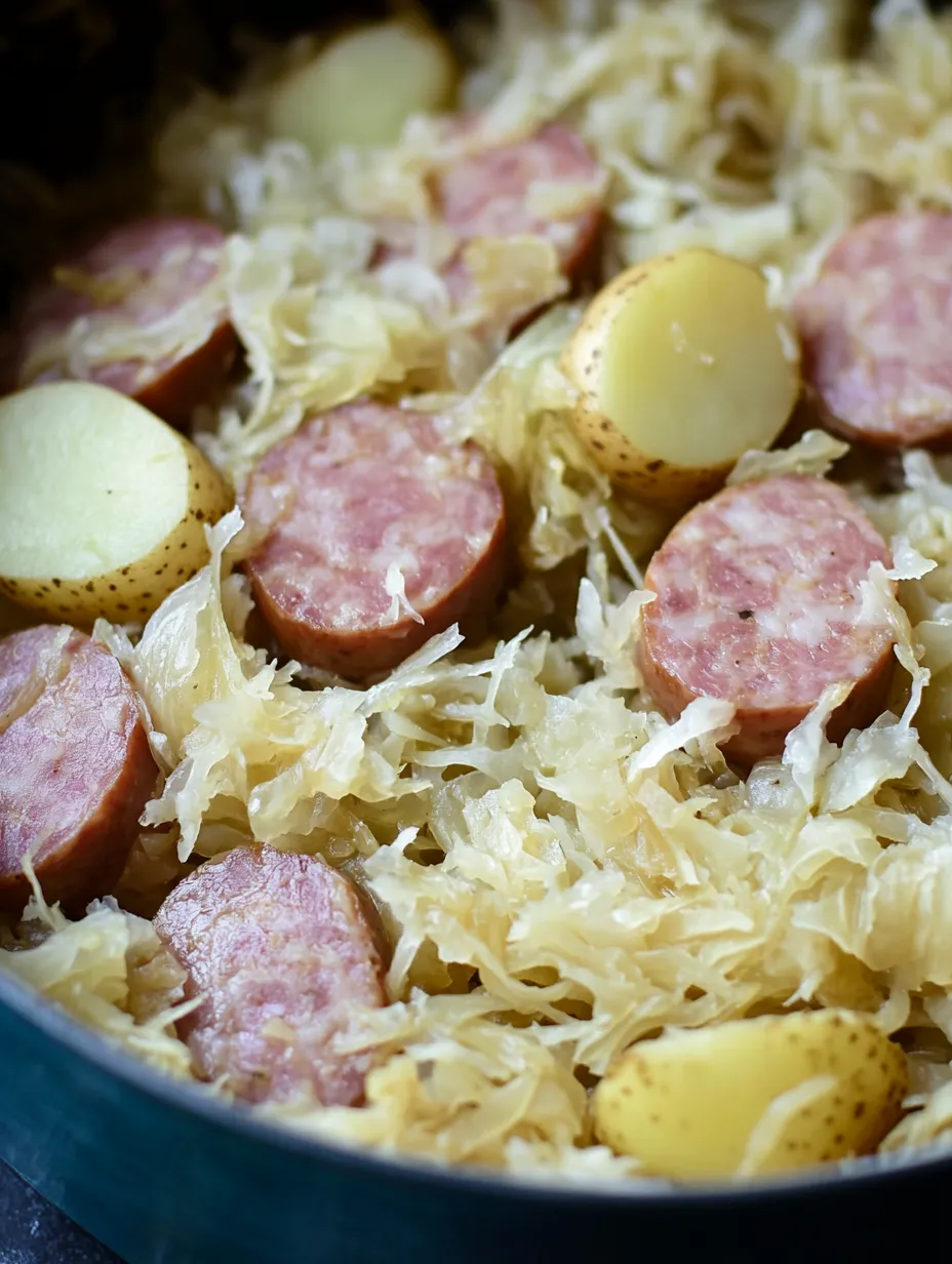 Best Polish sausage, Sauerkraut and potatoes CROCK POT Recipe