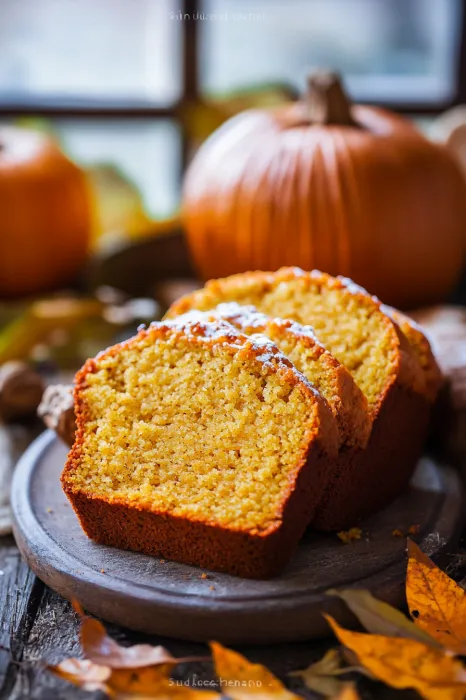 A loaf of bread with a sugar glaze on top.