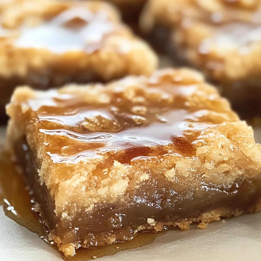A piece of cake with caramel sauce.