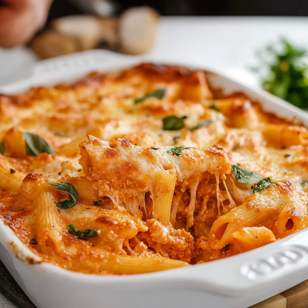 A white bowl with a pasta dish in it.