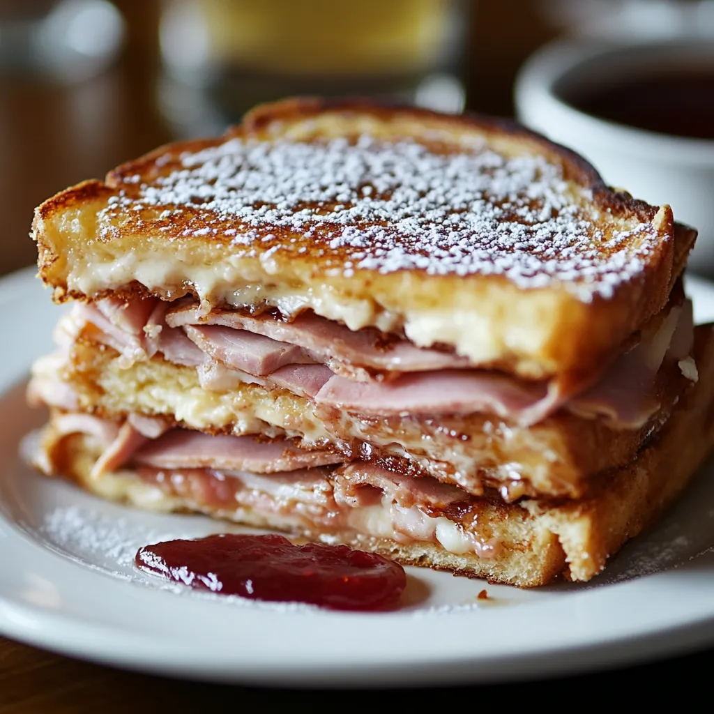 A plate of food with a jelly sauce.