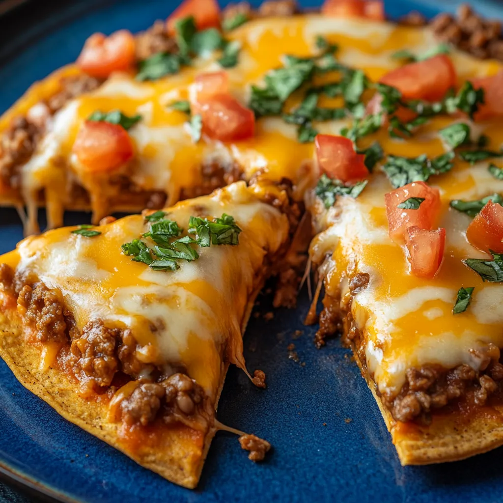 A slice of cheese and tomato pizza.