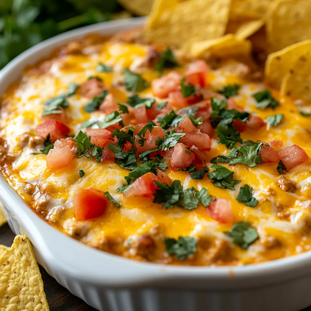 A bowl of chili with chips on the side.