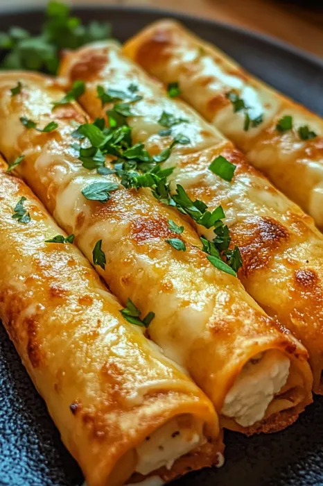 A plate of food with a green herb on top.
